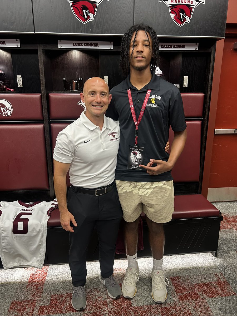 Amari j Page (@thatguyamari24) on Twitter photo Thank you <a href="/BryanStiney/">Coach Stiney</a> & <a href="/CoachGiancola/">Mike Giancola</a> for inviting me out for a visit. Can wait to see what’s in store <a href="/RoanokeFB/">Roanoke College Football</a> #WinTheOUTS Thank you <a href="/BryanStiney/">Coach Stiney</a> & <a href="/CoachGiancola/">Mike Giancola</a> for inviting me out for a visit. Can wait to see what’s in store <a href="/RoanokeFB/">Roanoke College Football</a> #WinTheOUTS