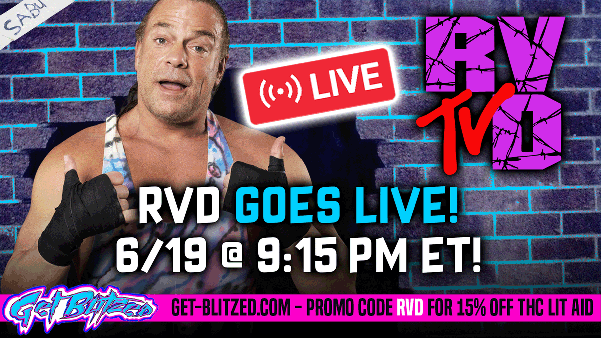 Rob Van Dam (@therealrvd) on Twitter photo π¨ LIVE TONIGHT at 9:15 PM ET π¨ Join #RobVanDAD for the next recording of <a href="/RVDPod/">1 Of A Kind With RVD - RVDTV.com</a>! Get your DAM questions ready! RVDTV.com πΊβ―οΈπΌ <a href="/TheKatieForbes/">KatieForbes</a> <a href="/DominicDeAngelo/">Dirt Sheet Dom DeAngelo π</a> π¨ LIVE TONIGHT at 9:15 PM ET π¨ Join #RobVanDAD for the next recording of <a href="/RVDPod/">1 Of A Kind With RVD - RVDTV.com</a>! Get your DAM questions ready! RVDTV.com πΊβ―οΈπΌ <a href="/TheKatieForbes/">KatieForbes</a> <a href="/DominicDeAngelo/">Dirt Sheet Dom DeAngelo π</a>