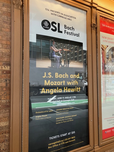 Angela Hewitt (@hewittjsb) on Twitter photo A great night last Tuesday <a href="/carnegiehall/">Carnegie Hall</a> with <a href="/OSLmusic/">Orchestra of St. Luke's (OSL)</a> playing/conducting #Bach / #Mozart. Such joy in the music and from all musicians involved. That's what I like! Hope to see you again soon. A great night last Tuesday <a href="/carnegiehall/">Carnegie Hall</a> with <a href="/OSLmusic/">Orchestra of St. Luke's (OSL)</a> playing/conducting #Bach / #Mozart. Such joy in the music and from all musicians involved. That's what I like! Hope to see you again soon.