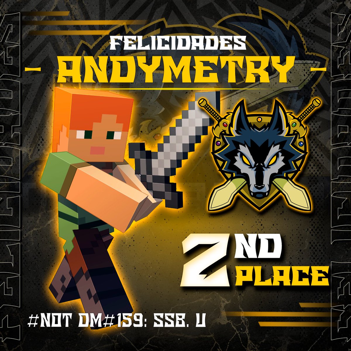 🛡️ The Emblem Warriors ⚔️ (@tew_esports) on Twitter photo Felicitamos a nuestro compañero <a href="/Andymetry/">TEW | Andy</a> por su resultado en Not DM #159 !✨💛
#GoTEW ⚔️🛡️
Bracket: start.gg/tournament/not… Felicitamos a nuestro compañero <a href="/Andymetry/">TEW | Andy</a> por su resultado en Not DM #159 !✨💛
#GoTEW ⚔️🛡️
Bracket: start.gg/tournament/not…