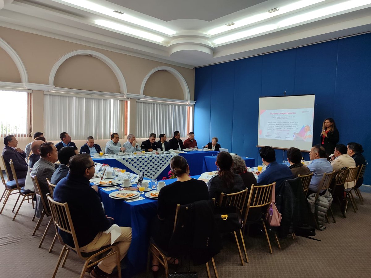 COPARMEX XALAPA (@coparmexal) on Twitter photo Así vivimos nuestro Desayuno de Trabajo 🥐💼
Con la participación de:
👤 Mtro. Jorge Flores Lara – SECTUR Veracruz
👩💼 Mtra. Angélica Frías – Upnify
👩💼 Lic. Alexia Vergara – Upnify
Tema: Estrategias Inteligentes: KPIs + Respuesta Ágil
Gracias a todos por acompañarnos 🧠✨ Así vivimos nuestro Desayuno de Trabajo 🥐💼
Con la participación de:
👤 Mtro. Jorge Flores Lara – SECTUR Veracruz
👩💼 Mtra. Angélica Frías – Upnify
👩💼 Lic. Alexia Vergara – Upnify
Tema: Estrategias Inteligentes: KPIs + Respuesta Ágil
Gracias a todos por acompañarnos 🧠✨