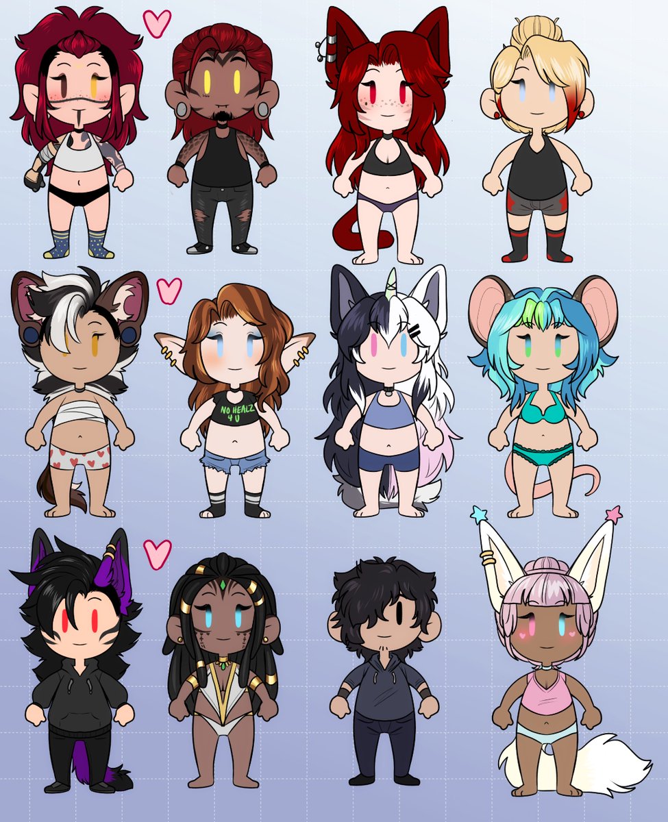 updated a lil mini ref I use for my friends OC's and myself's~ wanted to share here.