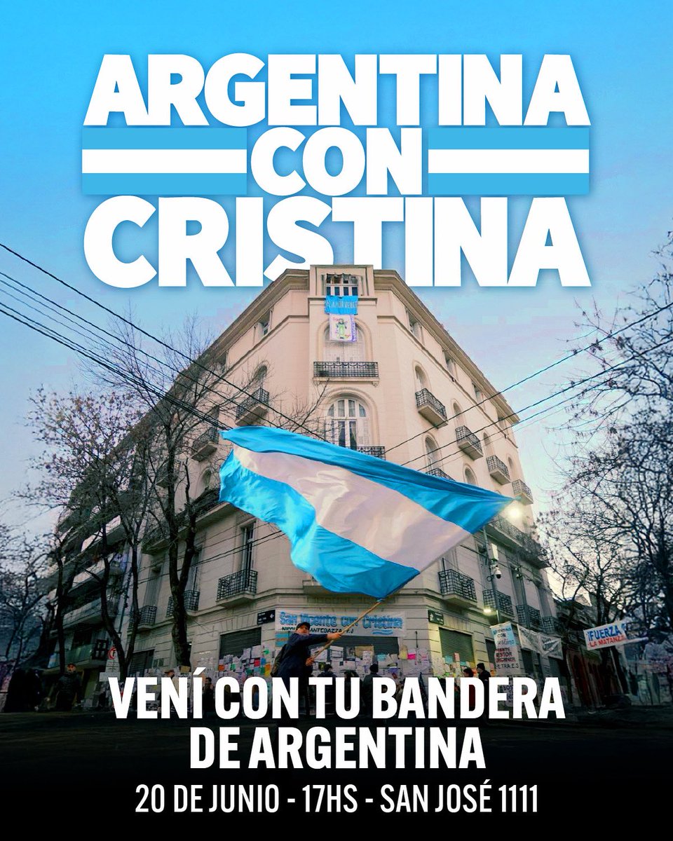 Mañana banderazo 🇦🇷
Esto recién empieza ✌️
