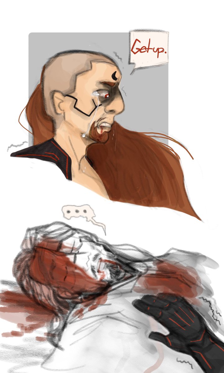 I made this ship even more heartwrenching chooms... I'm sorry (only an AU thankfuck) 
Character death right here