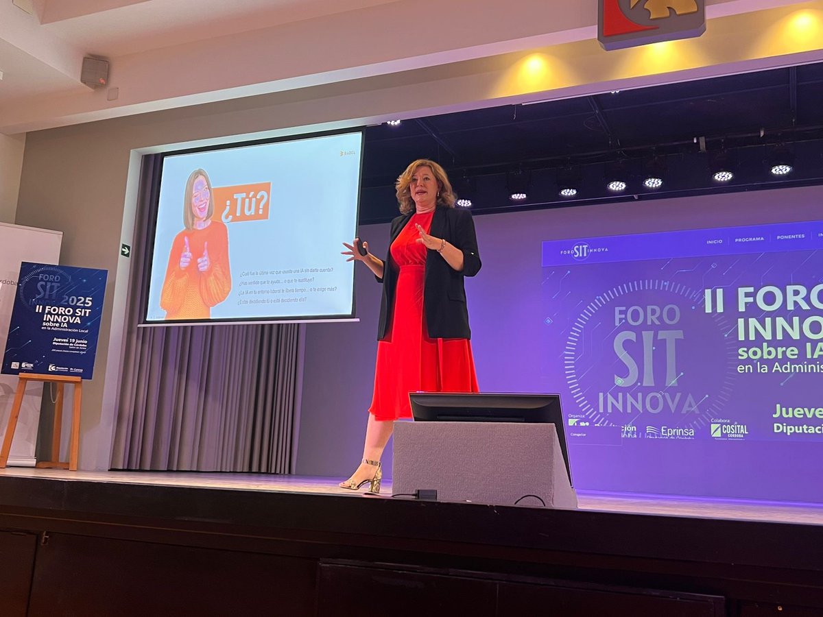 Olga Fernández ⚡ (@olgafl) on Twitter photo Un lujo participar hoy en el II Foro #SitInnova hablando de #IA organizado por la <a href="/dipucordoba/">Diputación de Córdoba</a> <a href="/eprinsa/">EPRINSA</a> junto a grandes profesionales como
🔸<a href="/mccamposacunha/">Concepción Campos</a>
🔸<a href="/gabrielvestri/">Gabriel Vestri</a>
🔸Antonio Serrano Acitores
forositinnova.es/inicio/ Un lujo participar hoy en el II Foro #SitInnova hablando de #IA organizado por la <a href="/dipucordoba/">Diputación de Córdoba</a> <a href="/eprinsa/">EPRINSA</a> junto a grandes profesionales como
🔸<a href="/mccamposacunha/">Concepción Campos</a>
🔸<a href="/gabrielvestri/">Gabriel Vestri</a>
🔸Antonio Serrano Acitores
forositinnova.es/inicio/