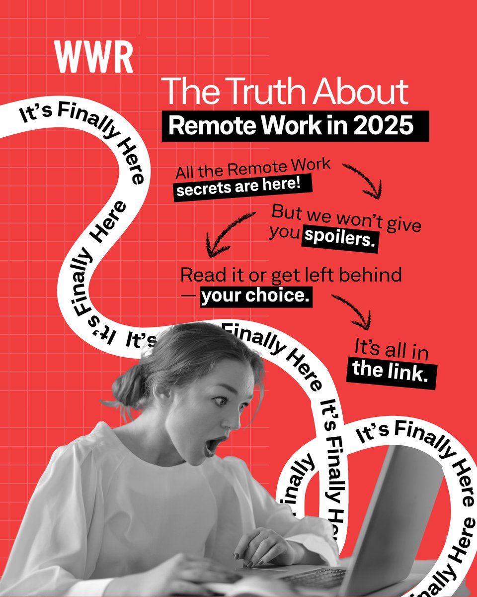 weworkremotely's tweet image. What’s really going on in remote work in 2025?
We asked thousands of professionals and the results are 🔥
✅ 96% say flexibility is non-negotiable
❌ 63% think RTO mandates are damaging company culture
🚨 1 in 4 workers wouldn’t even apply to a job that isn’t remote
💡 Remote…