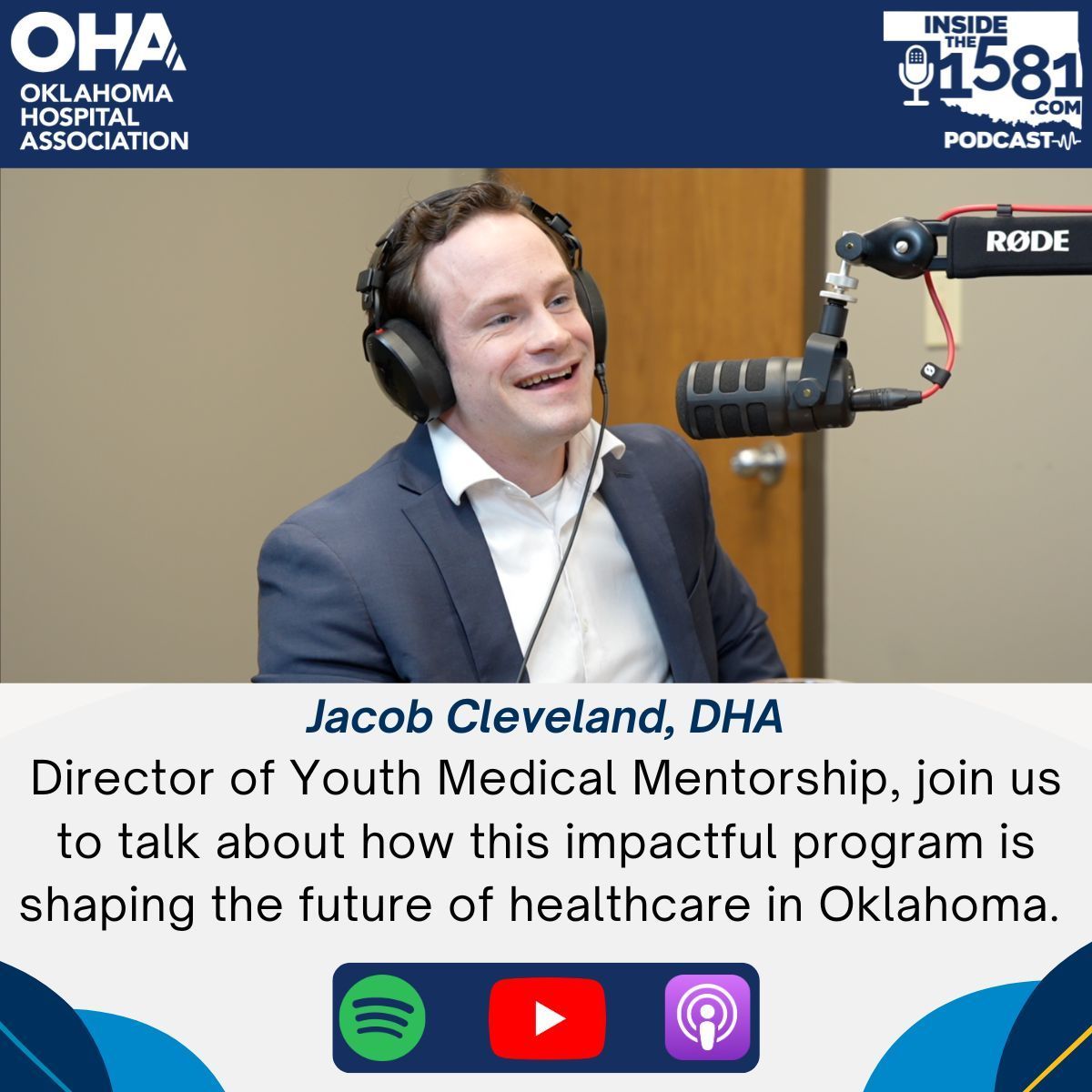 On this latest episode of OHA's Inside the 1581, we take a closer look at how to inspire youth to pursue healthcare careers. Jacob Cleveland from Youth Medical Mentorship joins us to share how the program is shaping the future of healthcare in Oklahoma. insidethe1581.com