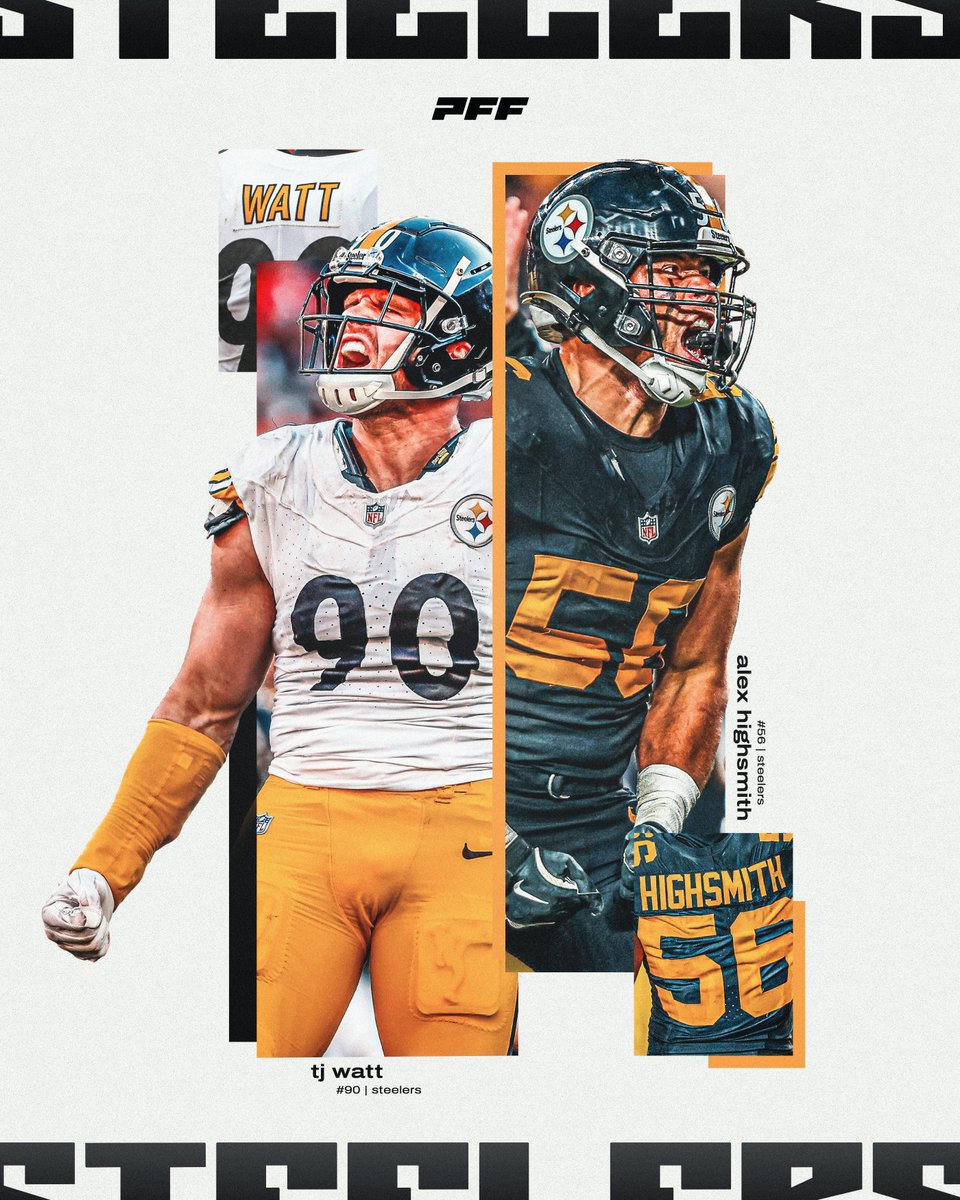 The BEST edge duo in the NFL 💥

T.J. Watt and Alex Highsmith