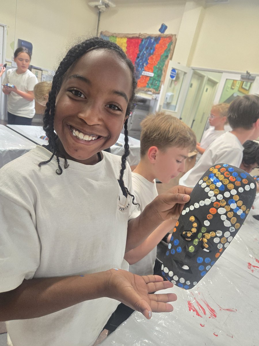 JacintaSCOS's tweet photo. African mask making #StCathsArt #StCathsDT https://t.co/pWNm9sNxGT