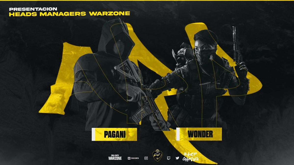 Presentamos a los managers de ARP gaming WARZONE. 🦅

<a href="/RealPaganI/">PaganI</a> y <a href="/MagicWonder_/">Wonder</a>
Responsables de la estrategia general, gestión interna, rendimiento competitivo, y siempre en busca de nuevos talentos. Su visión ha sido clave para el crecimiento de ARP Gaming en Warzone.

Juntos,