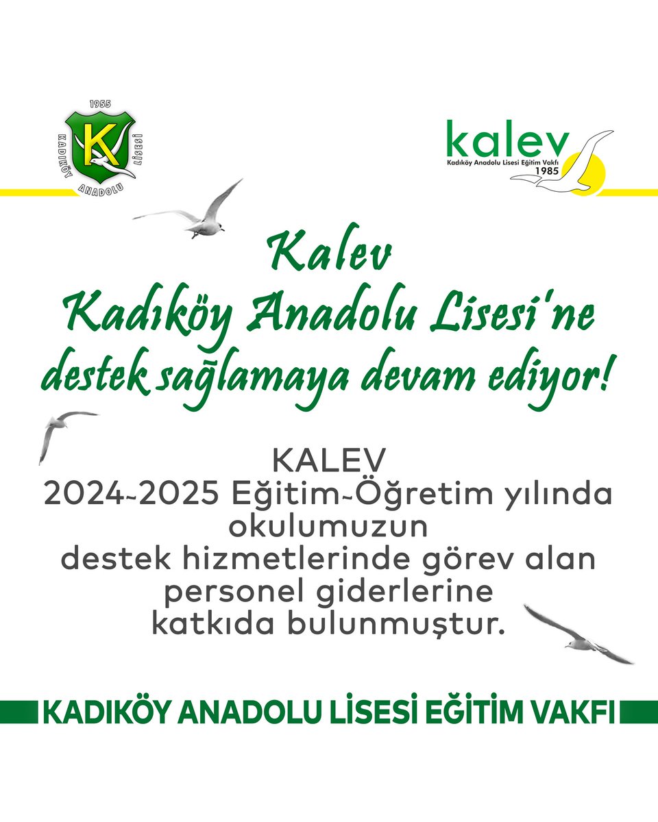 kalevegitim's tweet photo. Kalev, Kadıköy Anadolu Lisesi'ne destek sağlamaya devam ediyor... 💛💚

#kalev #kadıköyanadolulisesi #kadıköymaarif #vakıf https://t.co/8QFxKUOqFK