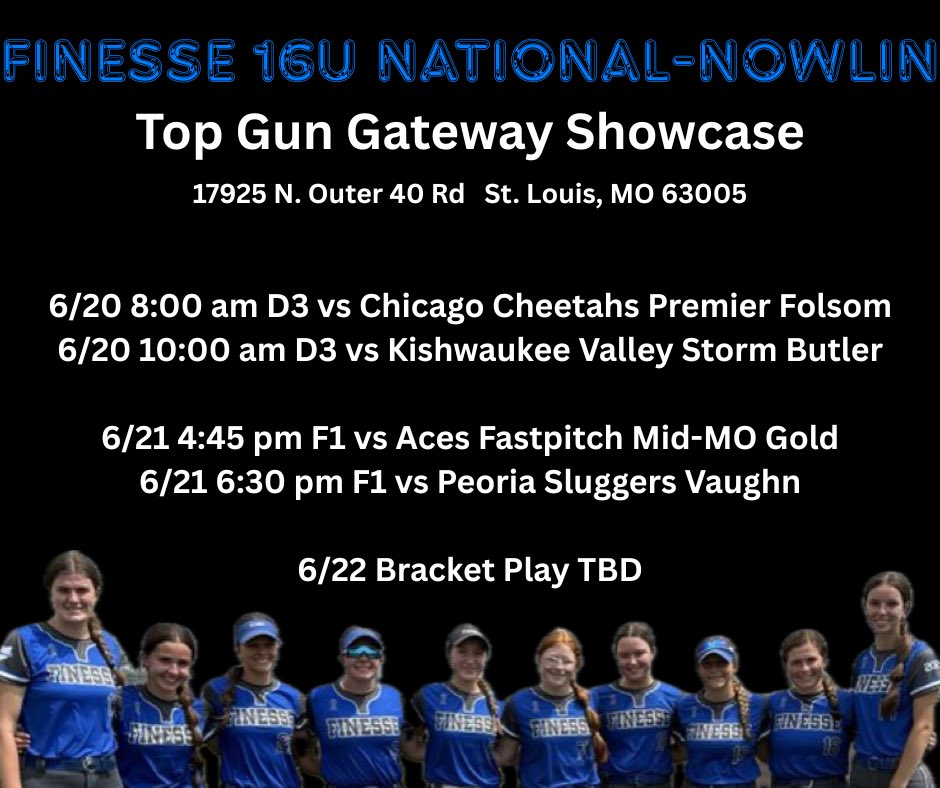 EmiliS2026's tweet image. Excited to go to St. Louis MO this weekend!!
@FinesseNowlin08 @FinesseOrg @TopGunEvents