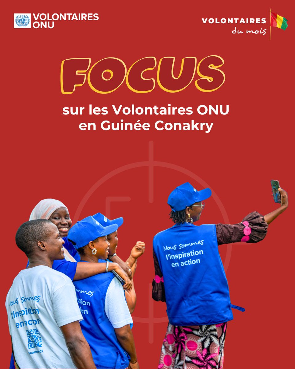 Rappel : ce mois de juin, c’est le <a href="/pvnuguinee/">VNU Guinée</a>🇬🇳 qui est à l’honneur !

💡Le saviez-vous ? La Guinée a rejoint les Nations Unies le 12 décembre 1958, devenant l’un des premiers pays africains indépendants à intégrer l’ONU.
Restez connectés 👇. #VOM2025