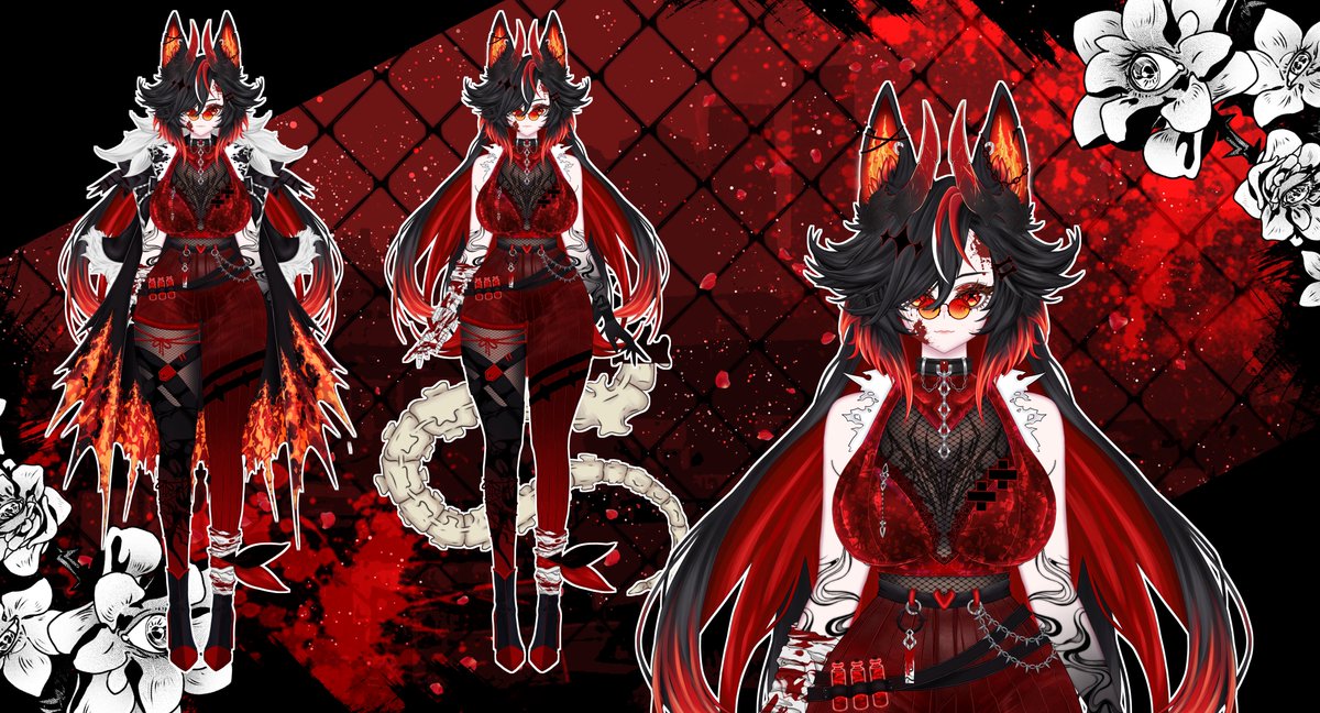NyxiaNoire's tweet photo. AAAAAAN there you have it :3 full model reveal!

What do you guys think? 
What’s your favorite part about the design? https://t.co/hd838YKXgX