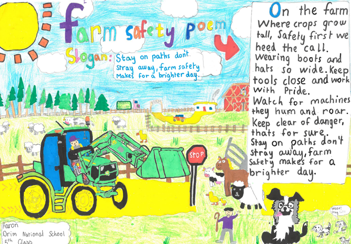 teagasc's tweet photo. The #StaySafewithJessy Farm Safety Campaign consisted of an online webinar and art competition for primary school children.
Congratulations to the 4th โ 6th Class Category winners:
- Aaron from Co. Galway
- Chloe Lutter, Tuam, Co. Galway
Find out more https://t.co/QYQeQ8uc3H https://t.co/sGWStwaoaK