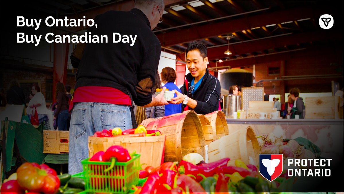 June 27 marks the first-ever Buy Ontario, Buy Canadian Day. 🍁

Let’s come together to support our local businesses – both big and small – by choosing what’s grown, made and owned right here at home.

supportontariomade.ca