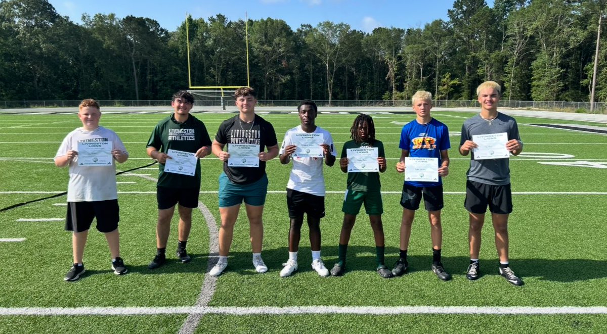 Congrats to our Week 3 Lions of the week Trey Hatton, Alex Perez, Sam Champagne, Ja’kedrick Walker, Kayden Poole, Ryder Powledge, and Jax Ruiz! 

#RTR 
🦁