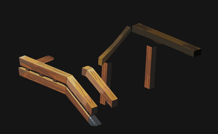 Finished the texturing of this set last time, onto our last set (foliage) so that'll take a bit w/ some experimenting - live now ~ twitch.tv/jcru3d #3DCoat