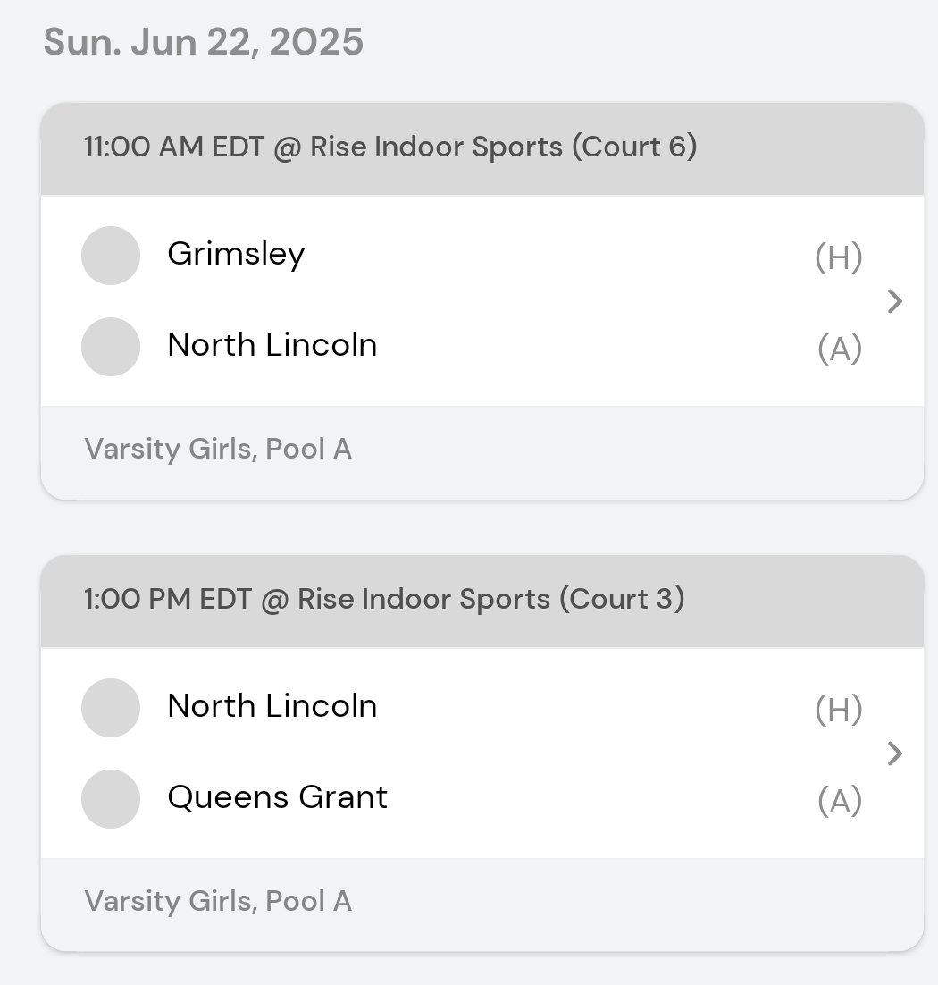 Ashlyn Black (@ashlynblack2027) on Twitter photo I'll be back with my school team on Sunday at the Phenom Team camp in Bermuda Run.
<a href="/Assist_U_/">AssistU Recruiting</a>
<a href="/karr_kristen/">Kristen Karr</a>
<a href="/TimChandlerHK/">Tim Chandler</a>
<a href="/brad_bur9780/">Brad Burnett</a>
<a href="/NLKnights_Bball/">North Lincoln Girls Basketball</a> I'll be back with my school team on Sunday at the Phenom Team camp in Bermuda Run.
<a href="/Assist_U_/">AssistU Recruiting</a>
<a href="/karr_kristen/">Kristen Karr</a>
<a href="/TimChandlerHK/">Tim Chandler</a>
<a href="/brad_bur9780/">Brad Burnett</a>
<a href="/NLKnights_Bball/">North Lincoln Girls Basketball</a>