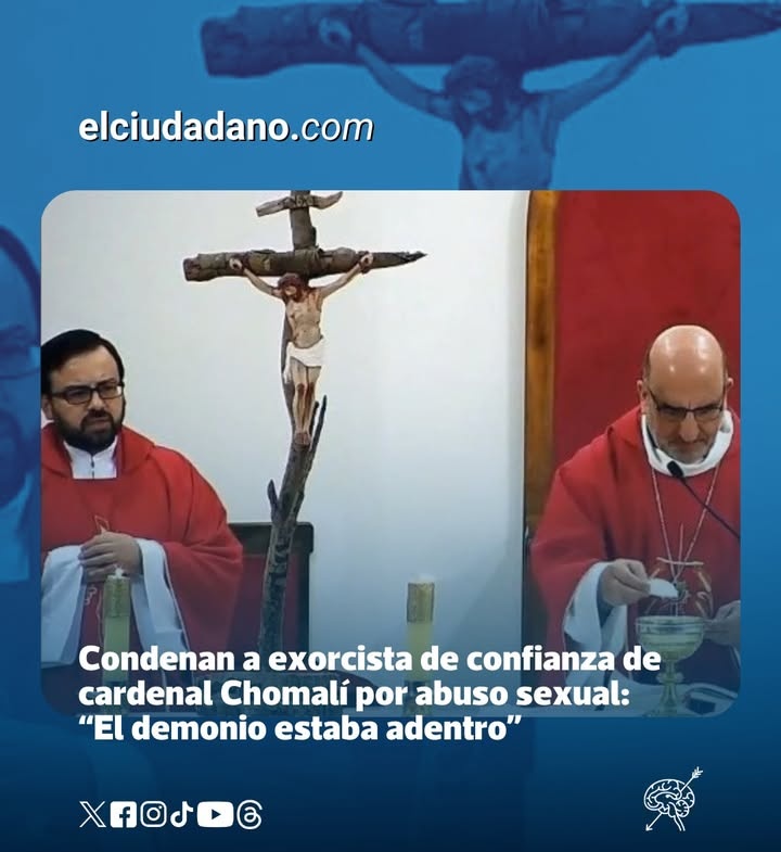FuckCheckCL's tweet image. EXORCISMO INVERSO:
No era el demonio el que estaba adentro, era el cura.