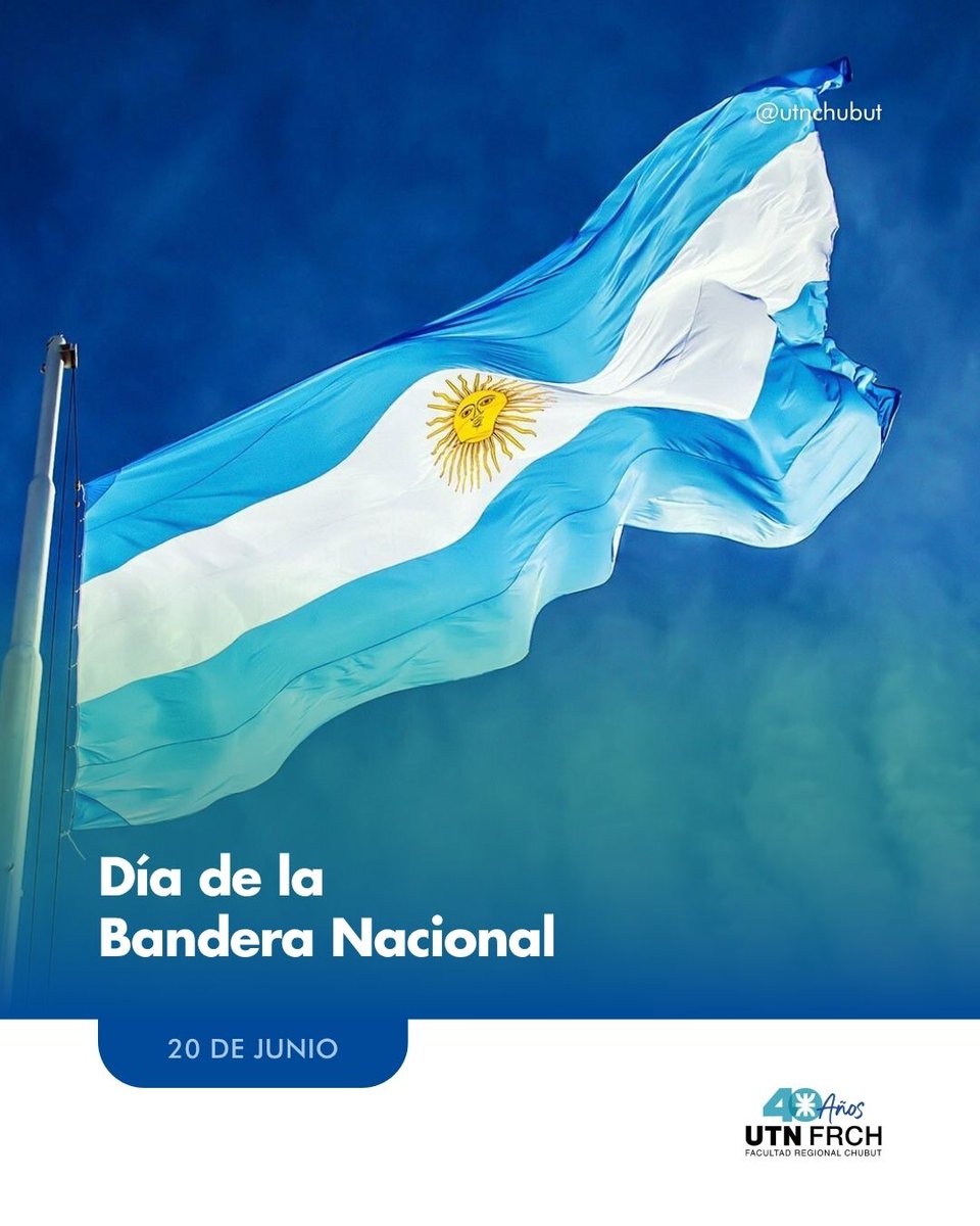 La bandera celeste y blanca, símbolo de unidad y libertad, flamea en cada rincón del territorio argentino como reflejo de nuestras luchas, nuestras memorias y nuestras esperanzas. Nos identifica y nos convoca a construir, día a día, una nación más justa y solidaria.