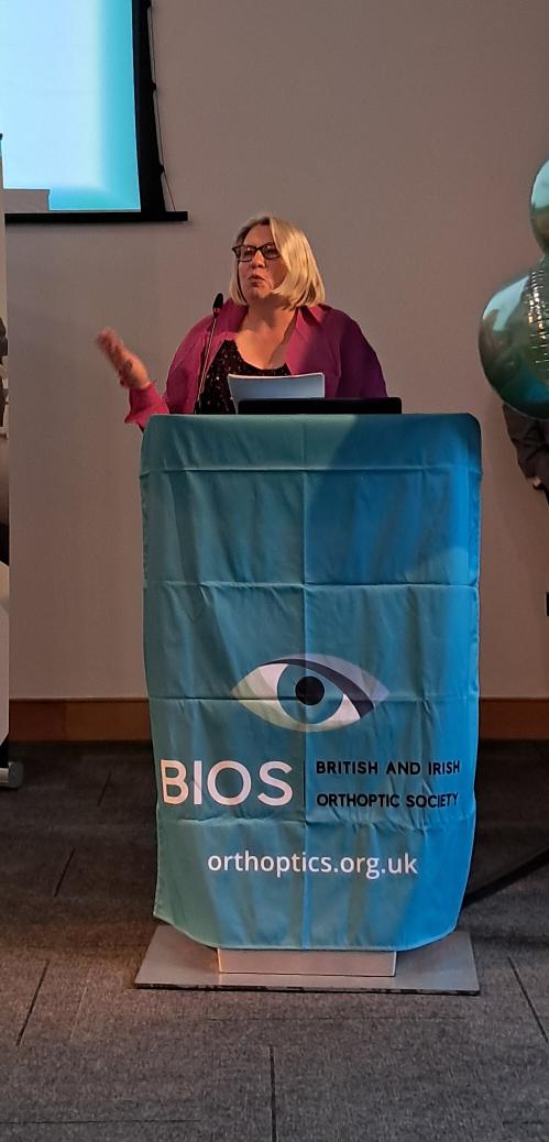 Liz Tomlin opening a wonderful inaugural awards event for  <a href="/BIOS_Orthoptics/">BIOS</a>