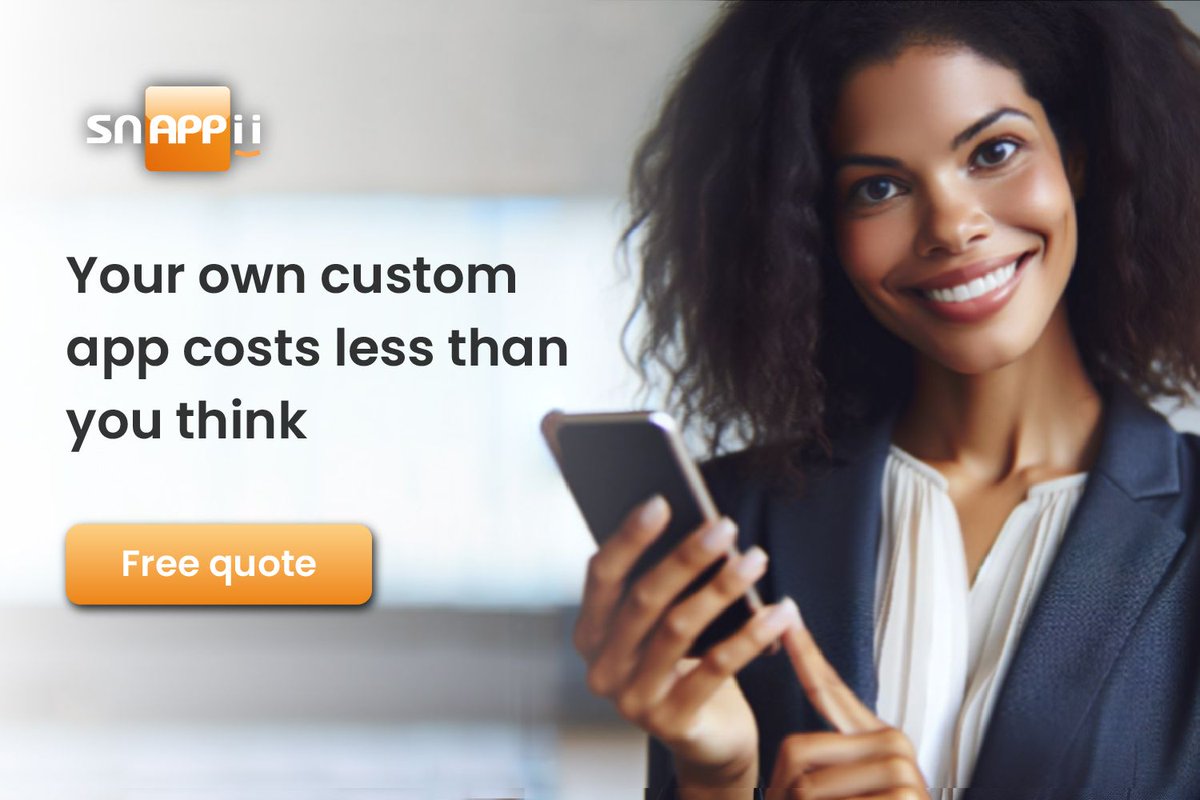 Snappii_app's tweet image. Your own custom app costs less than you think. Free quote bit.ly/3Ut3t9U
#customappdevelopment