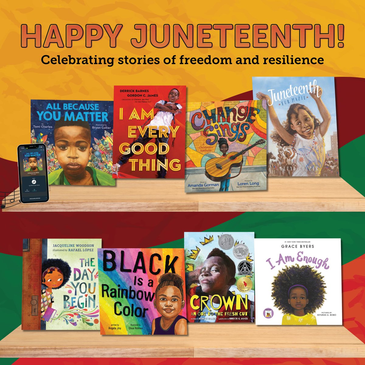 We're proud to celebrate stories of freedom and resilience today and every day! #HappyJuneteenth