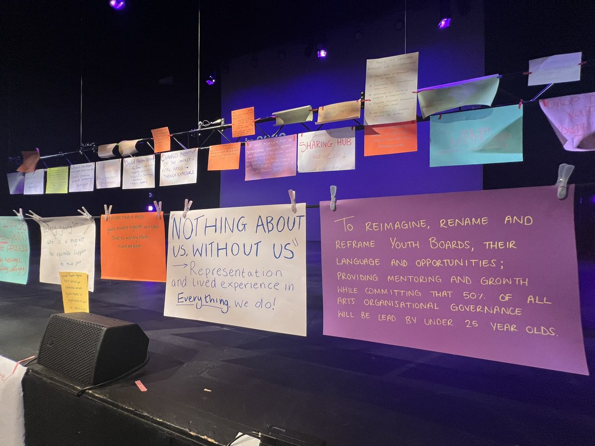 Had an incredible couple of days at #YouthTheatreTogether reimagining what the future of Youth Theatre looks like, left feeling motivated and excited for what’s to come