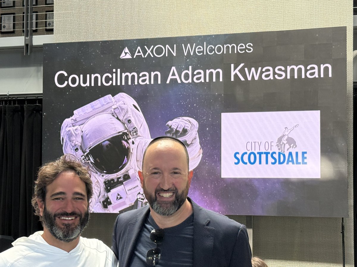 JoshIsner's tweet image. Big thanks to @AdamKwasman for stopping by Axon this morning to talk economic development with some of our leaders. Thanks to Adam for a being a pro-business conservative voice on Council!