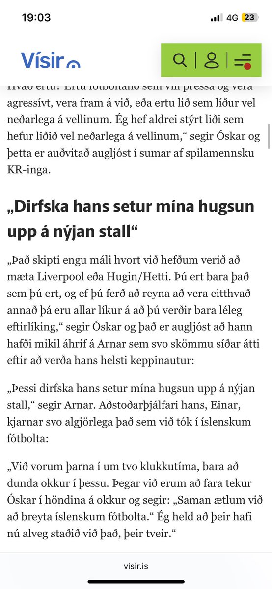 Óskar Hrafn að gefa í skyn að Höttur/Huginn sé ekki á sama leveli og Liverpool, það verður áhugavert að sjá hvernig <a href="/Brynjararna/">Brynjar Árnason</a> og lærisveinar hans svara þessum ummælum gegn Haukí á Blásvöllum nk. laugardag.
