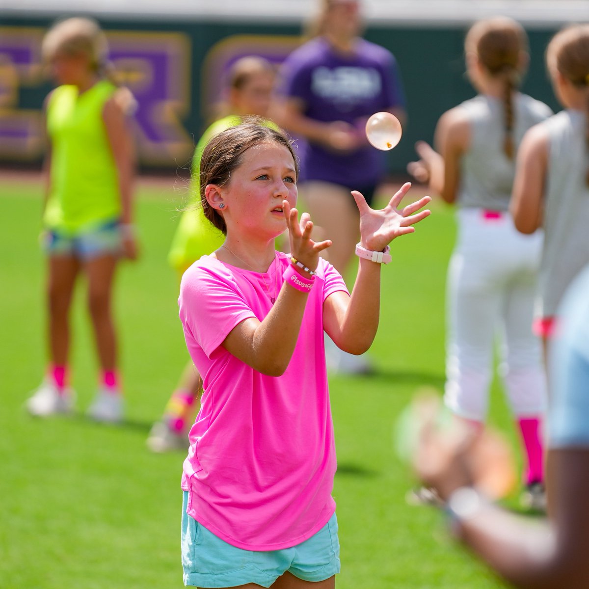 Water balloon toss time! 

#LSUSbCamp