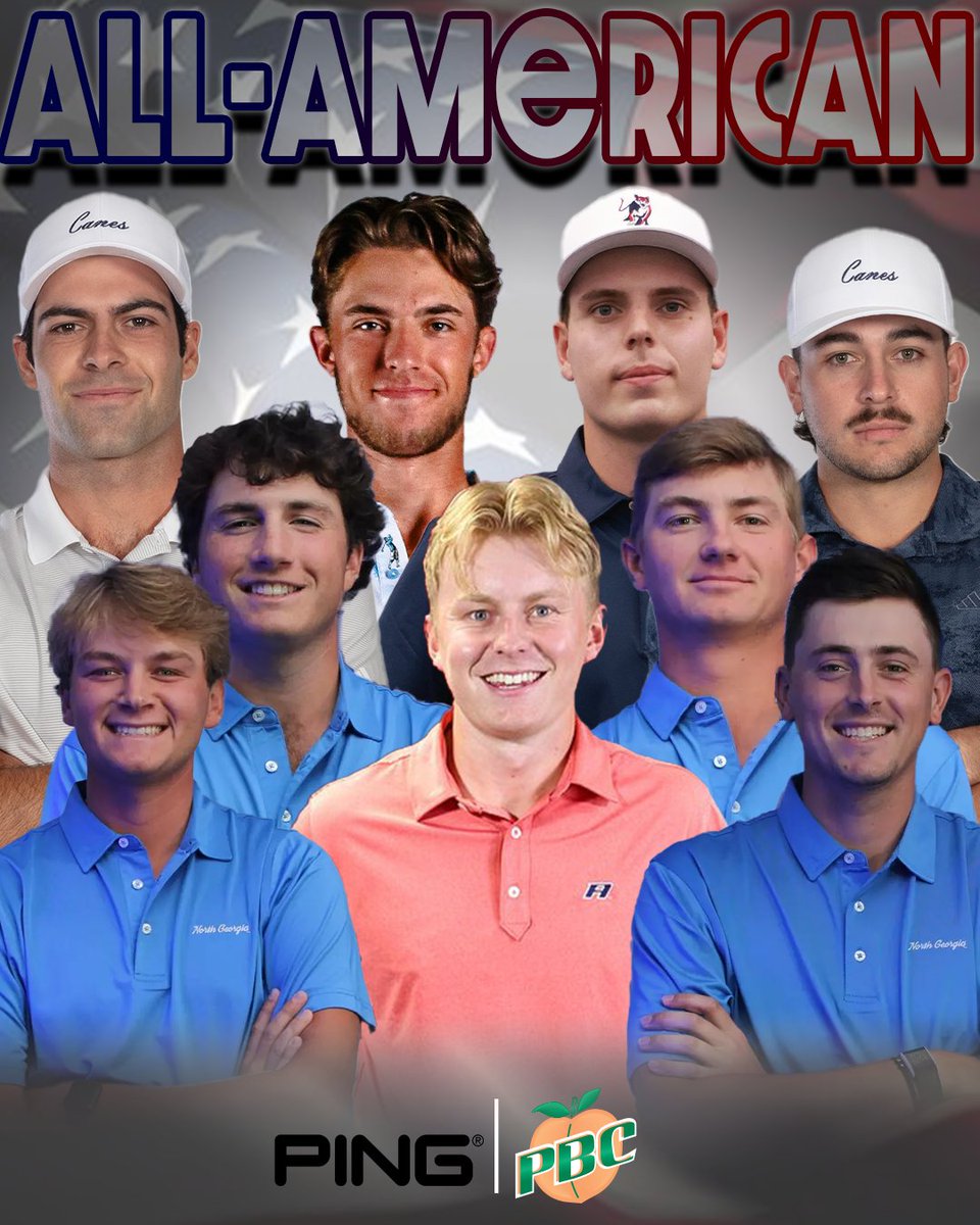 🇺🇸All Americans🇺🇸

Nine PBC Men's Golfers have been named PING All Americans along with previously named Hunter Smith &amp; Felipe Gomez🤩🏆

#PBCDOMINANT