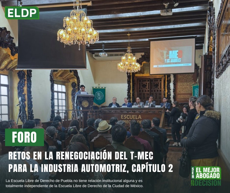 ELDPuebla's tweet image. Hoy, en la EsLDP, se llevó a cabo el foro “Retos en la Renegociación del T-MEC para la Industria Automotriz, Capítulo 2”, un espacio de análisis sobre los desafíos actuales que enfrenta uno de los sectores más relevantes del comercio internacional en nuestra región.

#ELDP