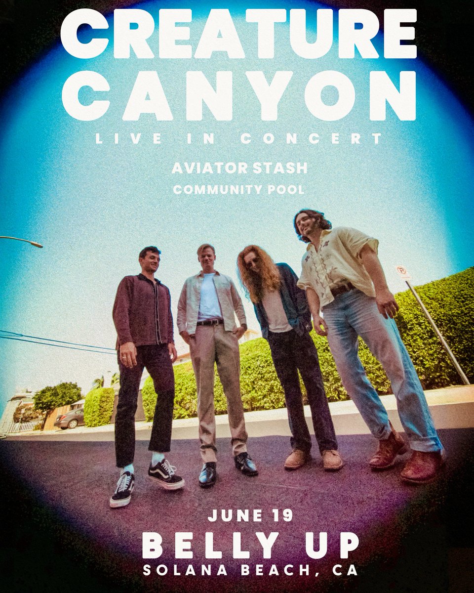 Creature Canyon (@creaturecanyon) on Twitter photo SAN DIEGO TONIGHT! 🌞<a href="/BellyUpMusic/">Belly Up</a> SAN DIEGO TONIGHT! 🌞<a href="/BellyUpMusic/">Belly Up</a>