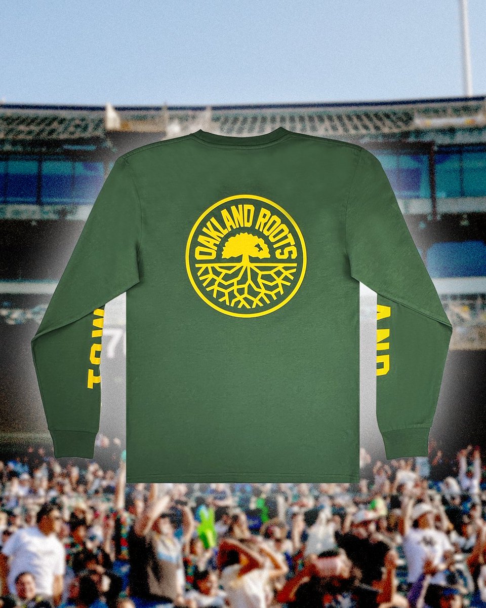 A classic, back for the summer. 😮‍💨

The Oakland Roots SC x @oaklandish long sleeve tee is here.

Available now online and in person at our next home match on Saturday, June 28. Limited quantities—while supplies last.

Shop Now: shop.oaklandrootssc.com

#OaklandFirstAlways