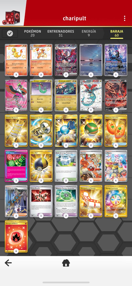 MrEzeruiz's tweet photo. 🏆 Top 4 finish at the Weekly Hotkei Circuit! 🔥

Finished 4-1 with the “Charipult” deck 💀🐉
Rough start (R1 loss), then 4 straight wins!
This deck is pretty versatile to adapt and use the main attacker you need.
#PokemonTCG #Charizard #Dragapult #TopCut #GansoSquad #MetaBreaker https://t.co/YbYZgpeyE0