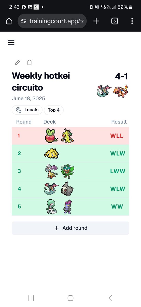 MrEzeruiz's tweet photo. 🏆 Top 4 finish at the Weekly Hotkei Circuit! 🔥

Finished 4-1 with the “Charipult” deck 💀🐉
Rough start (R1 loss), then 4 straight wins!
This deck is pretty versatile to adapt and use the main attacker you need.
#PokemonTCG #Charizard #Dragapult #TopCut #GansoSquad #MetaBreaker https://t.co/YbYZgpeyE0