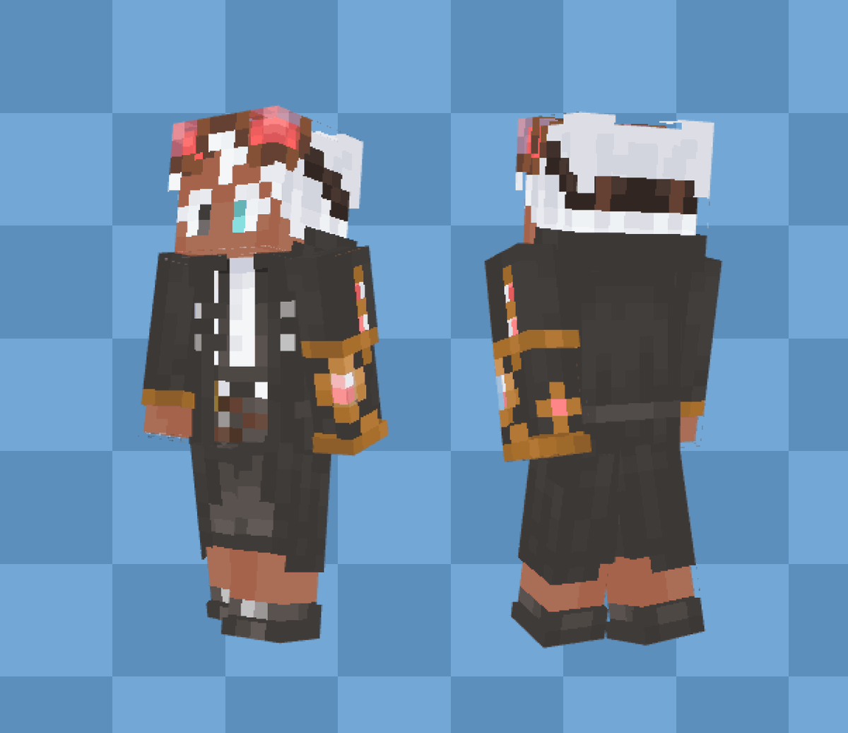 pixelralph's tweet image. Comissão para Kyky @Ghostly_Kyky
Skin no estilo SteamPunk
#pixelart #art #skin #minecraft