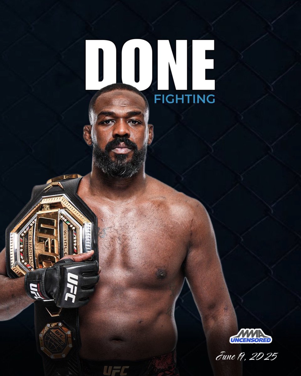 Jon Jones says he is done fighting and will likely vacate his UFC heavyweight title soon.