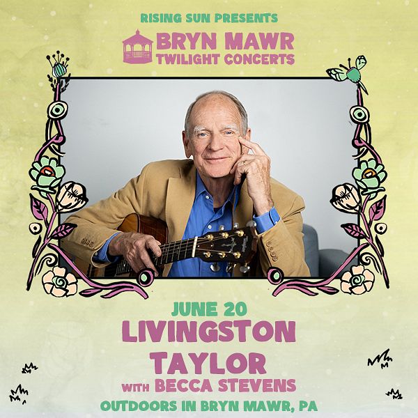 TOMORROW - Friday, June 20 - Livingston will be performing at The Bryn Mawr Gazebo in Bryn Mawr, PA.

**With special guest, @beccastevensbsbl.

Be sure to get your tickets here: tinyurl.com/mpepd8av