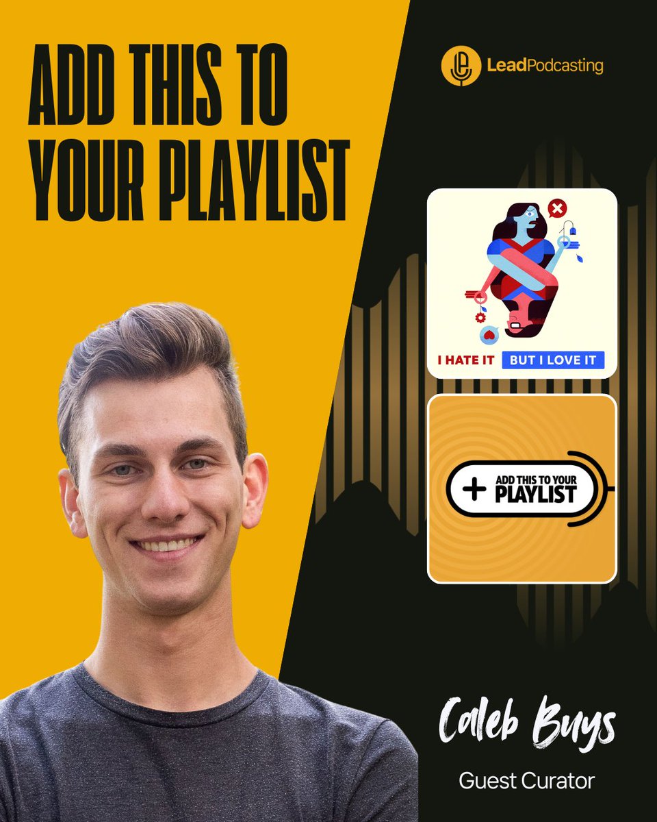 We are thrilled to welcome our first guest curator for Add This To Your Playlist, Caleb Buys!
Caleb chose to feature I Hate I But I Love It, check it out to hear why he loves this podcast! 
podcasts.apple.com/us/podcast/i-h…