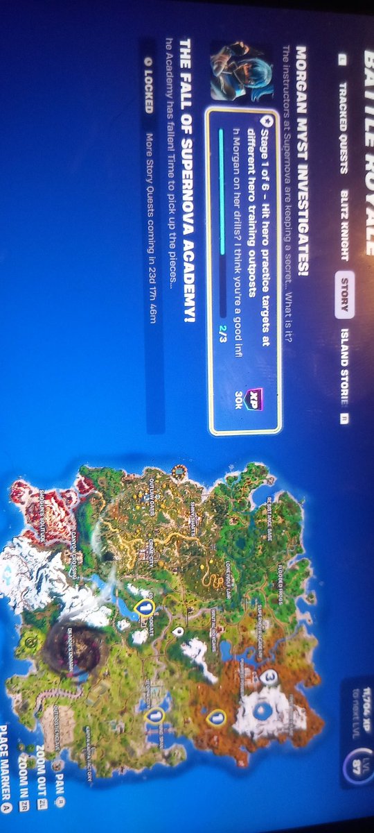 The_Ghost_Void's tweet photo. @FortniteStatus  I can't complete my Morgan Myst investigation stage 1 of 6 quest, I got to the area for my last target and they won't show up, idk what's up I done 2 of 3 but every were I go for the last one they won't show up
Help? https://t.co/bdIu2pXov1