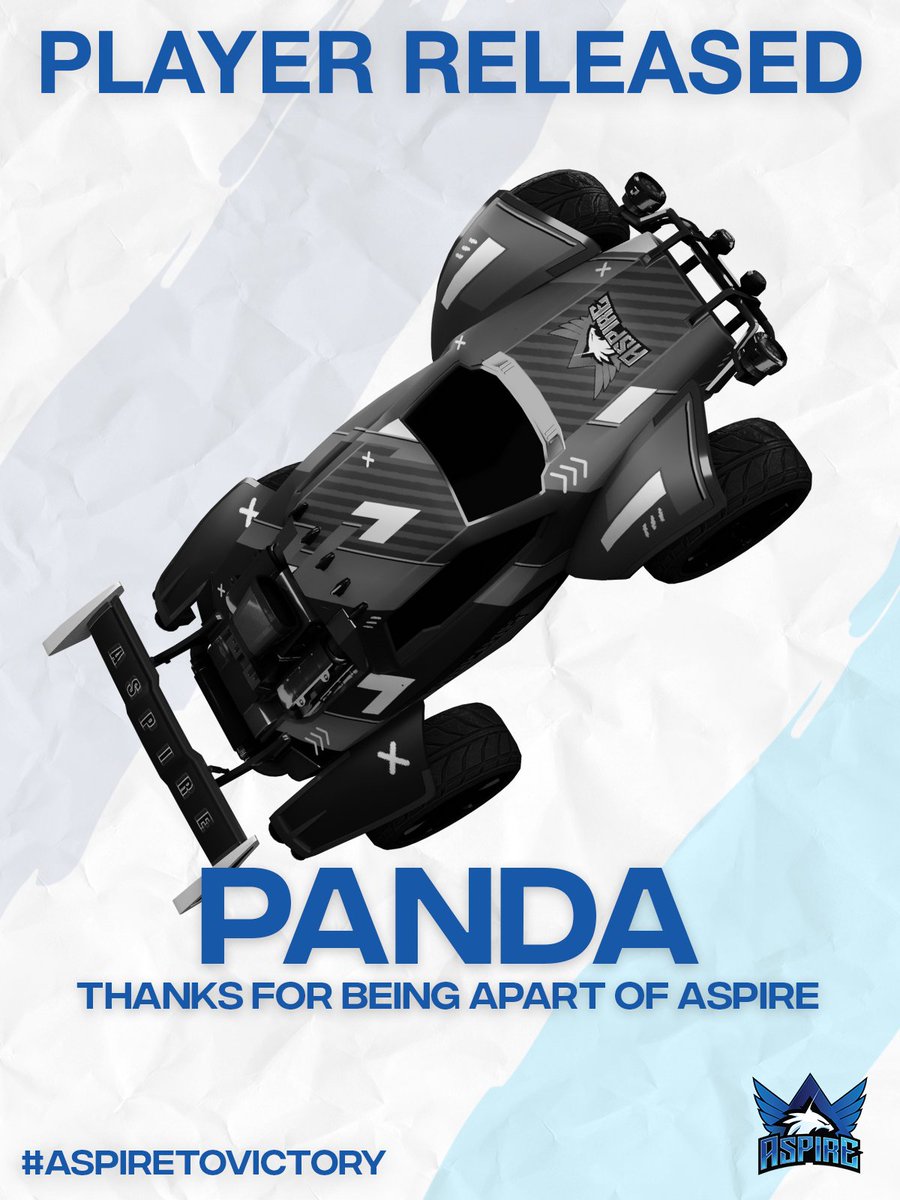 Aspire Esports (@aspiretovictory) on Twitter photo Time to say goodbye to the goat @WhomstPanda.
Mainly due to internet issues, you will be missed :)
#AspireToVictory | <a href="/OffSznLeague/">Off Szn League</a> Time to say goodbye to the goat @WhomstPanda.
Mainly due to internet issues, you will be missed :)
#AspireToVictory | <a href="/OffSznLeague/">Off Szn League</a>