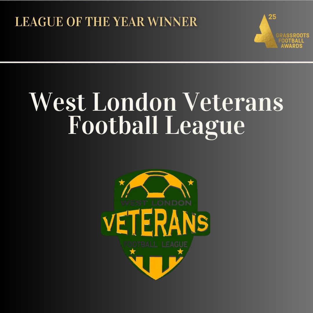 The Amateur FA Grassroots League of the Year is the West London Veterans Football League.

The league provides opportunities for players to remain in the game and continue their love of football!

Congratulations.

#GFAAwards25