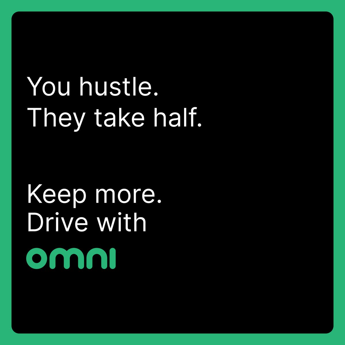 rideomniapp's tweet image. Drive smarter, not harder. Join OMNI for a fairer deal. #rideomniapp #DriveSmart  
Sign up to drive with Omni at: join.rideomni.com