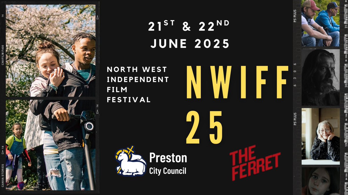 The first ever North West Independent Film Festival (<a href="/nwifilmfestival/">𝗡𝗪𝗜𝗙F</a>) is taking place this weekend at The Ferret in Preston, Lancashire

#NWIFF25 consists of a block of British short films on each day and tickets cost just £5: eventbrite.co.uk/e/north-west-i…