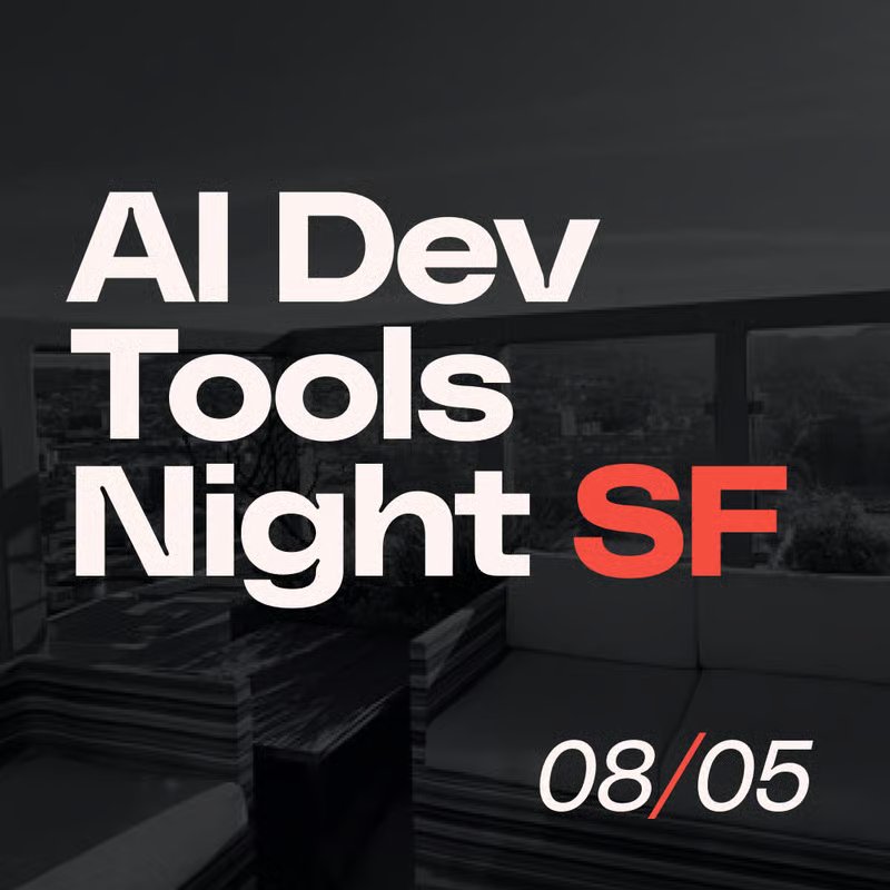 Join us for another AI Dev Tools Night! 
 
We will have speakers from <a href="/WorkOS/">WorkOS</a>, @Mintlify, <a href="/Netlify/">Netlify</a>, and <a href="/Google/">Google</a>. 

Find the RSVP link in the thread for more details.