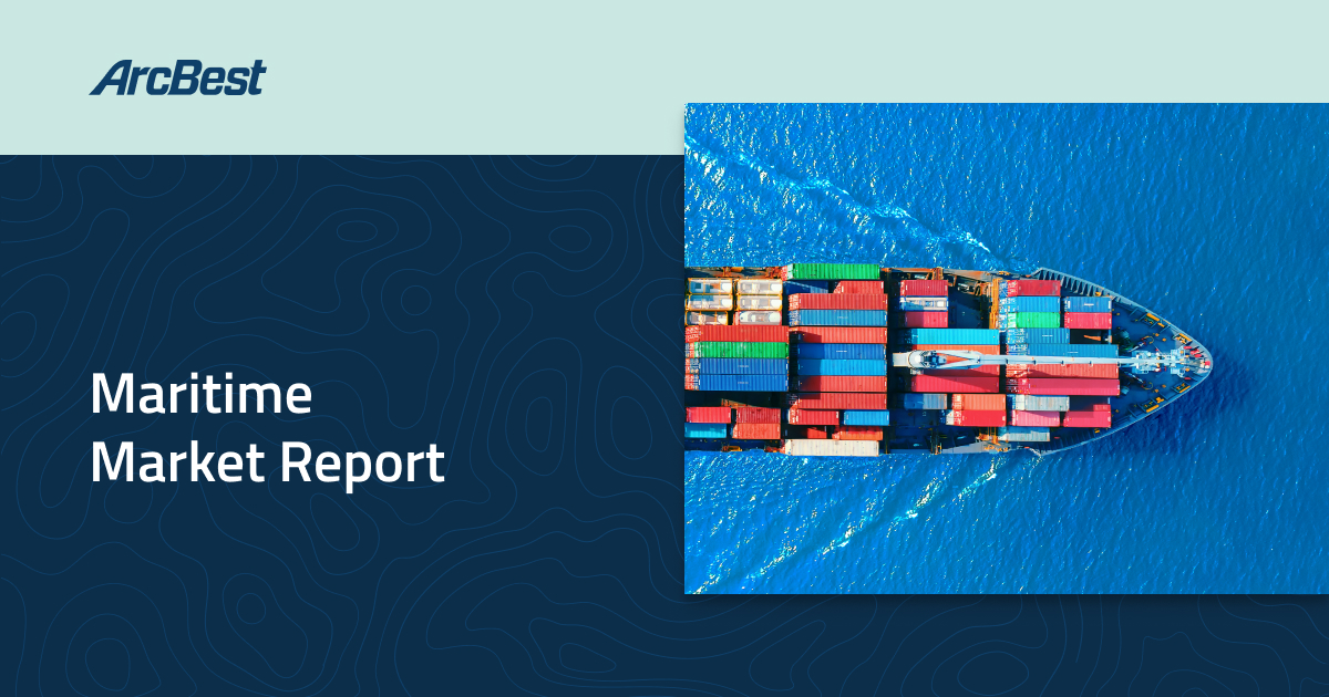 ArcBestCorp's tweet image. Global shipping is shifting fast. ArcBest's latest Maritime Market Report breaks down key trends to keep your supply chain ahead of the game: bit.ly/4lhqB8U
