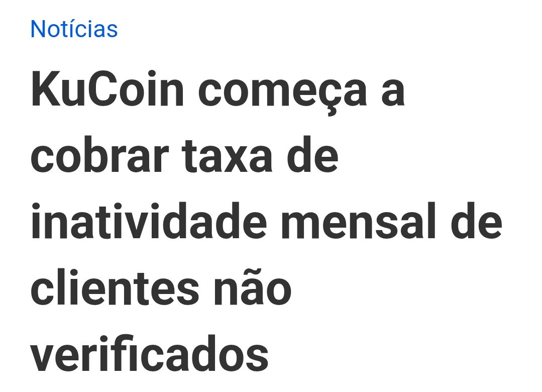 Essa é uma das coisas mais nojentas que estamos trazendo aqui. Iremos guardar os nossos comentários para a live de hoje no YouTube às 20h. Exchange não é carteira.

Matéria do <a href="/livecoins/">Live Coins </a>

livecoins.com.br/kucoin-comeca-…